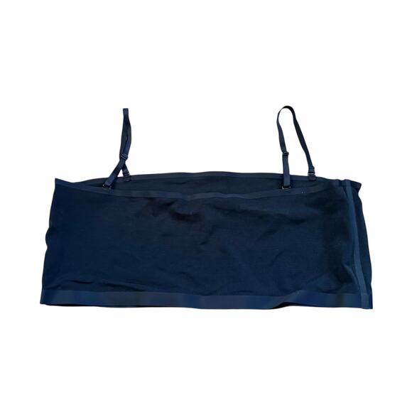 SKIMS Seamless Sculpt Bandeau Bra Onyx Black NWT Size 4X Plus Removable Straps - Picture 8 of 11